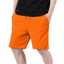 Pantalones cortos para hombre, pantalones cortos casuales de algodón vintage tejidos con cordón y cintura elástica, pantalones cortos deportivos