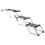 Trixie Trixie 3-Step Folding Steps, Aluminium/Plastic/Tpr, Width 37 cm/Height Up To 57 cm/De 1