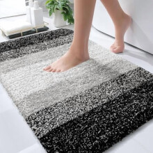 Badeværelsestæppe i mikrofiber, 96x61 cm