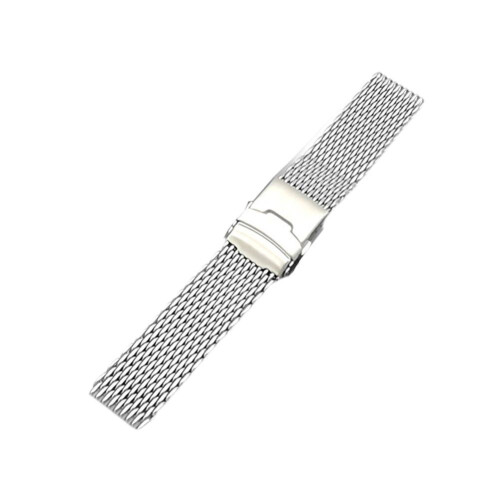 18mm20mm22mm24mm Ατσάλι Milanese Shark Mesh Ρολόι με Ασημί Λουράκι για Γυναικείο Καρπό για Άνδρες 2