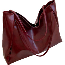 Sac à main bordeaux, grand cabas, sac bandoulière style vintage, rouge vin