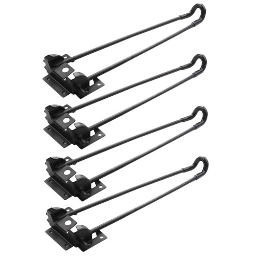 HEMOTON4pc Πτυσσόμενο πόδι τραπεζιού 185mm Πόδι τραπεζιού φουρκέτας Αντικατάσταση 2