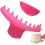 Strumento guida per arco di torta, stencil rosa con volant (2 pezzi) 1