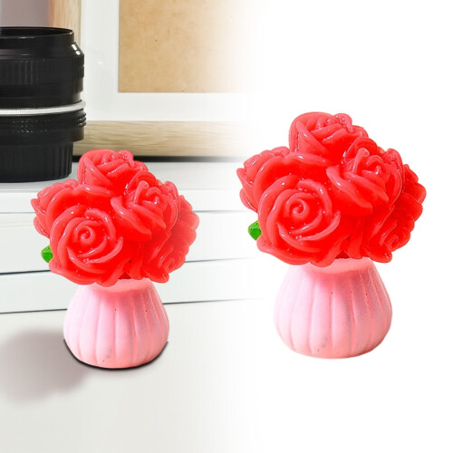 Mini Resin Flower Charms Flatback Cabochons Mixed Colors 1