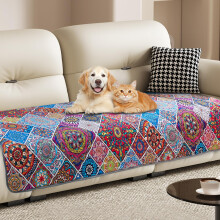 YOSEPATI Waterproof Dog Blanket, Bohemian Dog Bed Cover Pet Blanket, Reversible Sofa Couch Cover for Dogs Washable, Protect Furniture Bed Couch Sofa