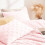 Blush Pink Fleece King Comforter Set 3-Piece 5