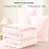 Blush Pink Fleece King Comforter Set 3-Piece 6