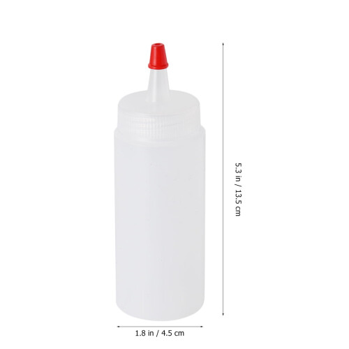 Conjunto de 6 frascos de plástico de 120ml com bico dosador 1