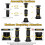 Pieds de support de lit réglables 8,5–13 po (4 pièces) 3