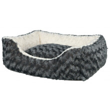 Trixie Kaline Dog Bed, 65 x 50 cm, Grey/Cream