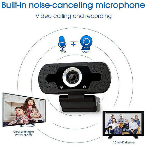 MesaSe720P USB-webcam met dubbele microfoons en 85 groothoeklens 2