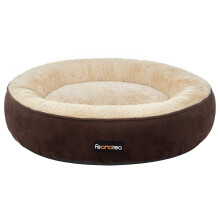 FEANDREA Round Doughnut Dog, Cat Bed, 70 x 70 cm, Brown PGW070K01