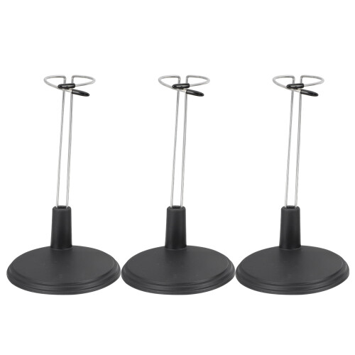 Dockställ med 3 stycken – Justerbart PVC-displaystöd