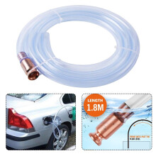 Tuyau de siphon 3/4", pompe à siphon agitatrice de 1,8 m pour le transfert d'essence/gaz/carburant/eau