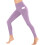 Dames yogabroek effen kleur hoge taille elastische legging 5