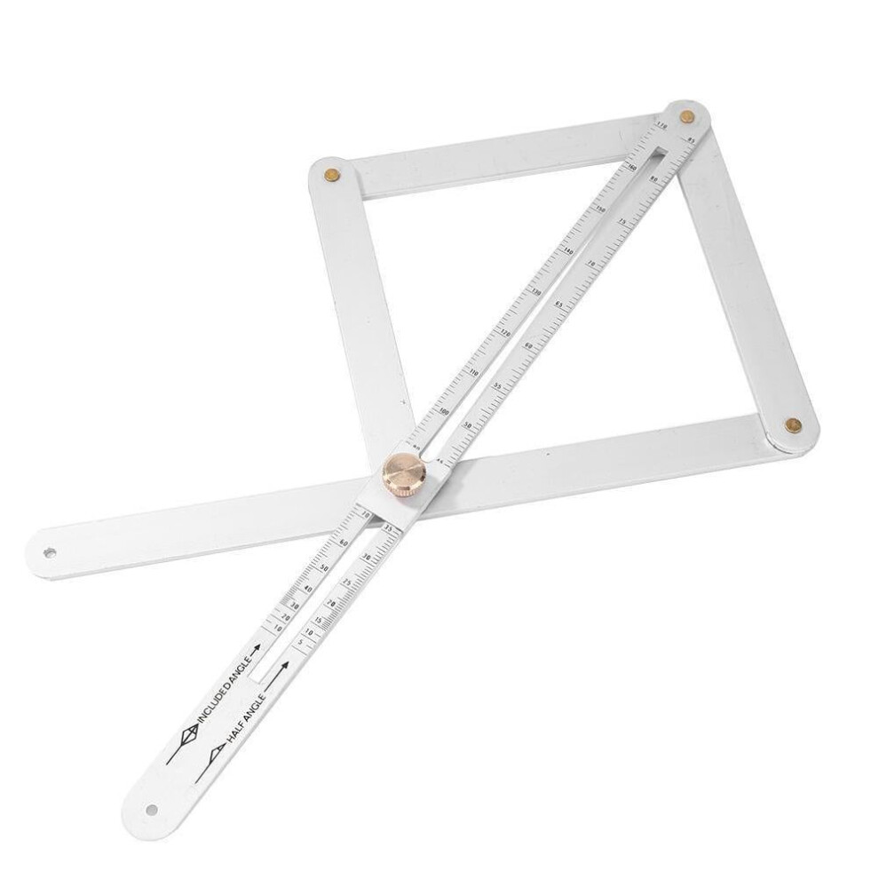 Corner Angle Finder & Diagonal Square Ruler, 10-170 Folding Goniometer, Stainless Steel Protractor With Scales, Woodworking Tool 9165521435081
