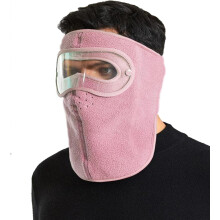 Maschera invernale antivento con occhialini rimovibili.