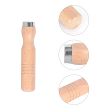 Round hole file with wooden handle Steel file with wooden handle 4pcs (No. 5 red beech wood handle, suitable for 10-16 inches)