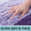 Alfombra de baño de microfibra de pelo largo, color morado oscuro, rectangular, 30x20 4
