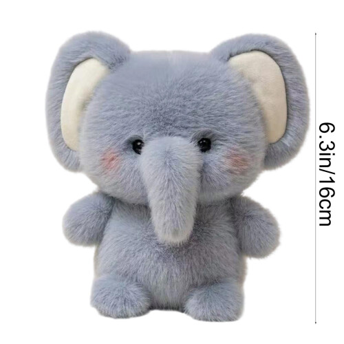 Kosedyrpute med elefant 15 cm for småbarn 2+ 2