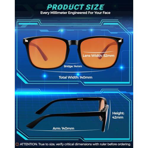 Rotlichtbrille – Retro-Quadratrahmen 2