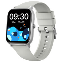 Android okosóra 1,85 hüvelykes TFT 240x284 kijelzős okosórák Android telefonokhoz okos fitneszóra nőknek, férfiaknak, szürke
