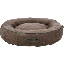 TRIXIE Dog Bed Vital Lennox Chenille, Round, Orthopedic Dog Pillow In Brown, ?50Cm, Comfortable Dog Bed With Viscoelastic Memory Foam - 371325