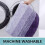 Alfombra de baño de microfibra de pelo largo, color morado oscuro, rectangular, 30x20 6