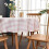 Sage Green Gingham Rectangle Tablecloth, Cotton Blend 2
