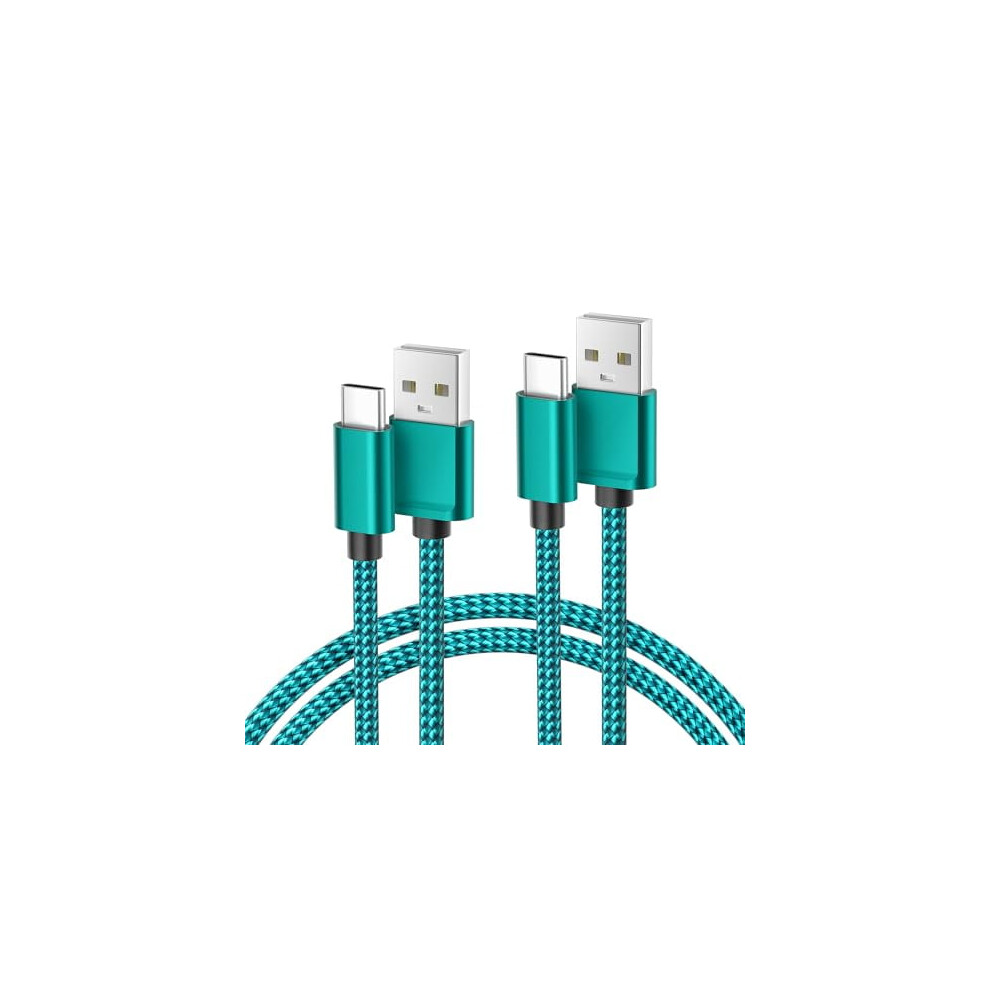 Usb-C Charger Cable 6.6Ft 2-Pack, Nylon Fast Charging Cord Compatible With Samsung Galaxy S10-S23, Moto Z3-Z4/G7-G9 Play/Edge One 5G, Steam Deck 9405492758445