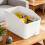 Clear Plastic Storage Cabinet Box for Kitchen/Desk/Home — Durable, Space-Saving, Open-Design, Compatible with Small Items, Snacks & Condiments 6