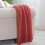 Rust Throw Blanket 50 x90 Inches Textured Solid Soft Sofa Throw Bed Runner Knitted Decorative Blanket 1