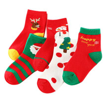 5 paia di calzini natalizi per bambini, calzini originali per bambini, regalo di Natale