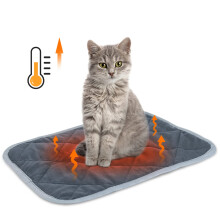 Nobleza Self Heating Pet Pad, Thermal Dog Cat Blanket Machine Washable Reusable, Safe Self Heated Soft Pet Blankets, Non-Slip Warm Puppy Rabbit Mat,