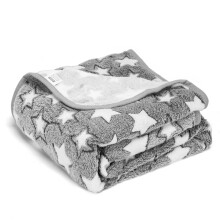 Nobleza Dog Blanket, 100x80cm Soft Fluffy Fleece Warm Cat Dog Blankets Washable, Pet Blankets for Medium Dogs Indoor Cats, Premium Flannel Star Prints