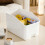 Clear Plastic Storage Cabinet Box for Kitchen/Desk/Home — Durable, Space-Saving, Open-Design, Compatible with Small Items, Snacks & Condiments 4