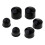 OUNONA1Set Ανταλλακτικά Δακτυλίους Φορτηγού Longboard Μαύρα Αξεσουάρ από Καουτσούκ PU για 2