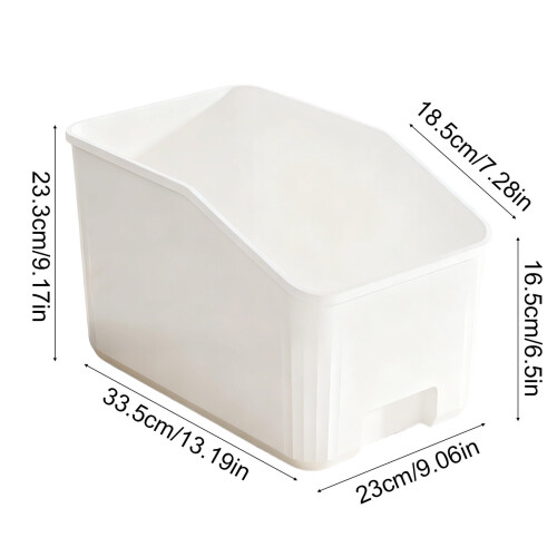 Clear Plastic Storage Cabinet Box for Kitchen/Desk/Home — Durable, Space-Saving, Open-Design, Compatible with Small Items, Snacks & Condiments 2