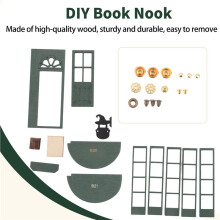 DIY Book Nook Kits for Adults - Wooden Dollhouse- 3D Puzzle Miniature House Kit for Collectors,Magic Shop DIY Cabin