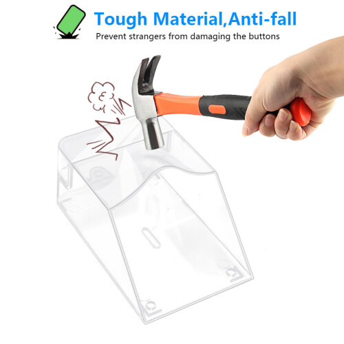 Waterproof Cover for Wireless Doorbell Door Bells Ring Chime Button Transparent Protector