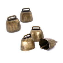 Fatiya 5 pack Grazing Copper Bells, Metal Cow Bells for Dogs, Animal Copper Loud Bronze Bell, Small Brass Bell, for Cow Horse Sheep Cats Small Pets