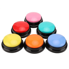 Zunate Dog Communication Buttons, 6 Pack Color Voice Recording Button, Dog Buttons for Communication Pet Training Buzzer,30 Seconds Record Talking