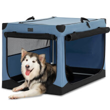 Petsfit Dog Crates for Car,Lightweight Dog Crates Portable Puppy Travel Crate for Medium and Large Dogs?Oxford fabrics, Blue