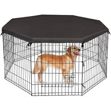 8 Panel Playpen Cover Dog Playpen Cover Puppy Playpen Top Covers Fits 24 Inch 8 Panels Regular Octagon Metal Exercise Pet Play Pen for