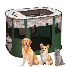 Foldable Dog Fences, Puppy Playpen, Animal Playpen, Portable Playpen for Puppies, Puppy Playpen for Indoor, Foldable Puppy Run for Kittens, Puppies,