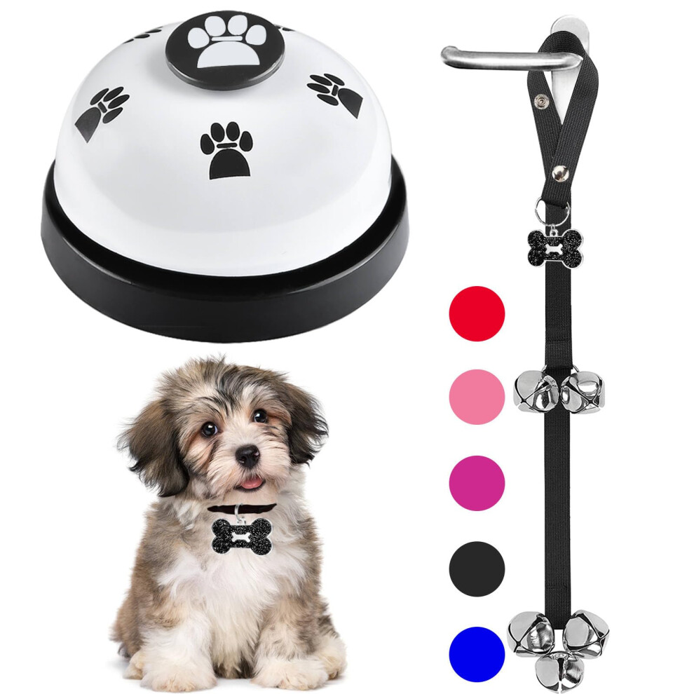 Kexiava 2 Pcs Dog Bells Toilet Training Dog Doorbell Dog Training Bell For Puppy Potty Adjustable Strap Dog Door Bell And Communication Device Dog 5051222931318