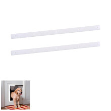 2pc Replacement Bracket for PetSafe Dog Door Replacement Flaps,Easy Installation with Screws,White