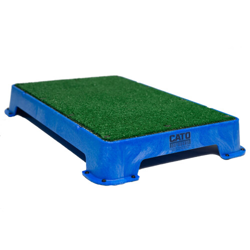 Cato Board - Dog Training Platform (Blue, Turf Surface)