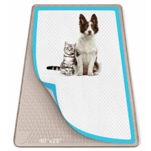 Bartuke Pee Pad Holder for Dogs, 40" x 28" Silicone Pee Tray Mat Leak-Proof, High Edge, No Spill Pet Pad Holder for Puppy, Cat, Rabbit, Dog Training