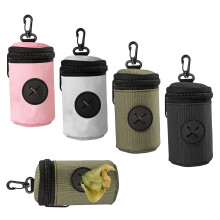 4PCS Quick-Access Dog Poo Bag Holder Dispenser, Hands-Free Dog Waste Carrier with Carabiner Clip,Comfortable and Durable Dog Poop Bag